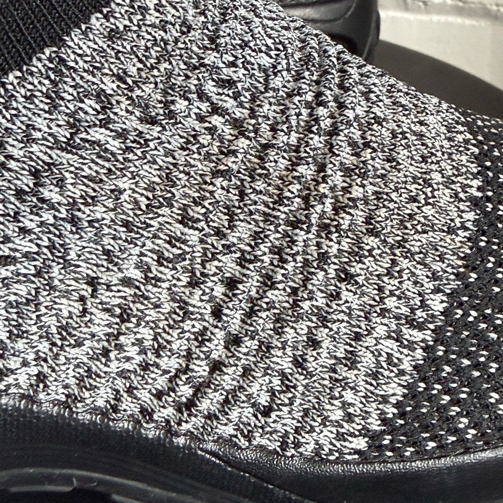 Black and Gray Slip-On Sneakers Unisex - Picture 3 of 4